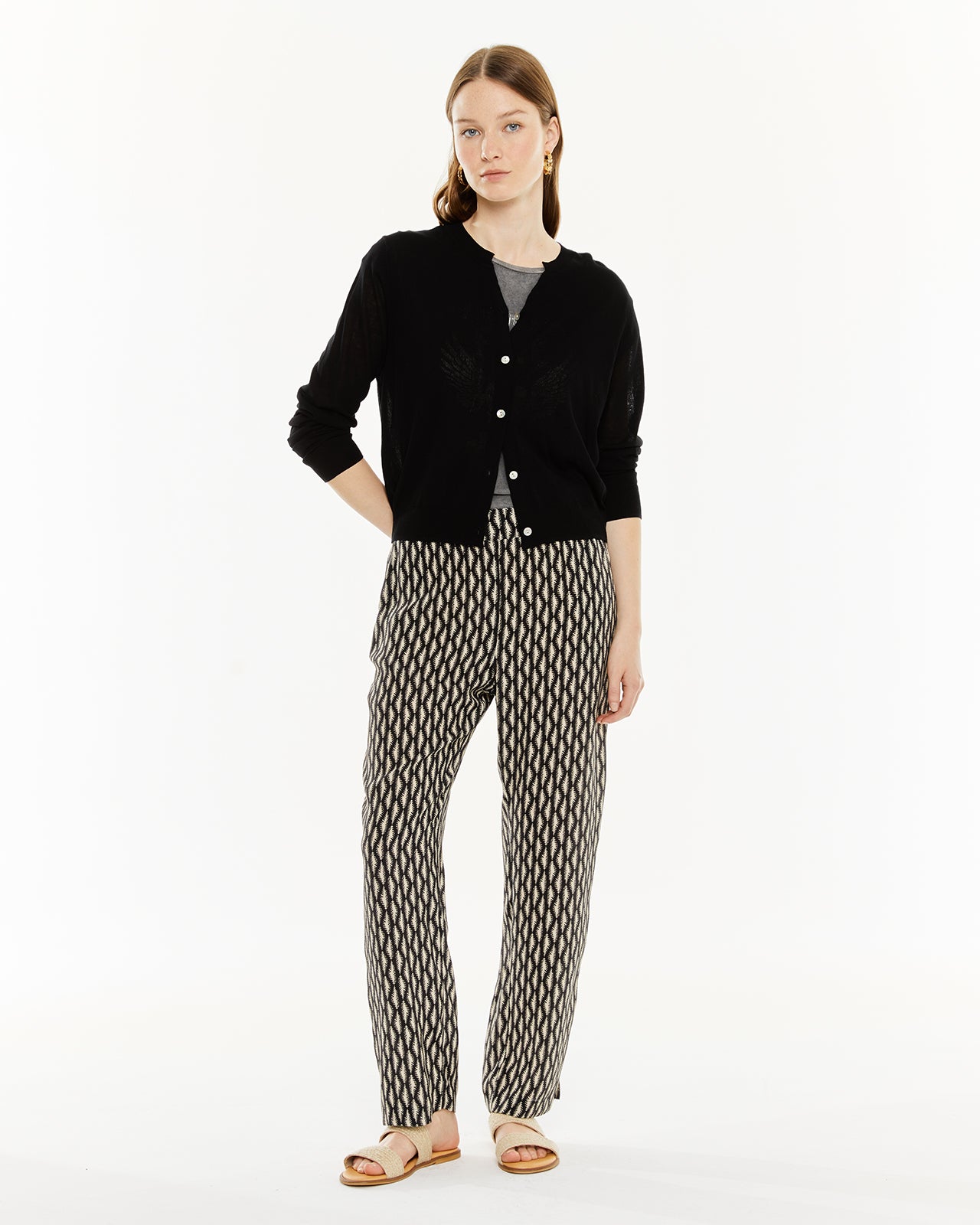 Cardigan cuello mao