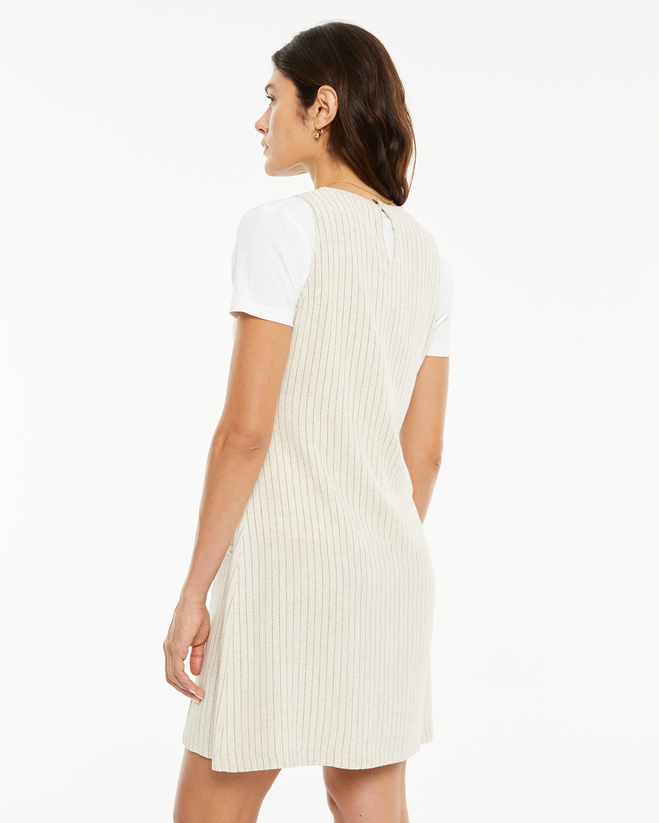 Vestido corto raya diplomática