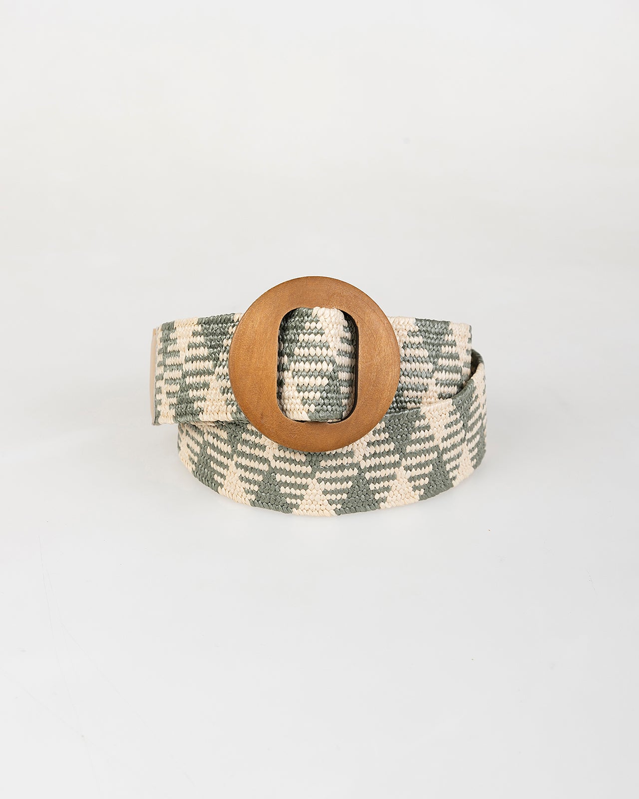 Cinturón elástico efecto jacquard