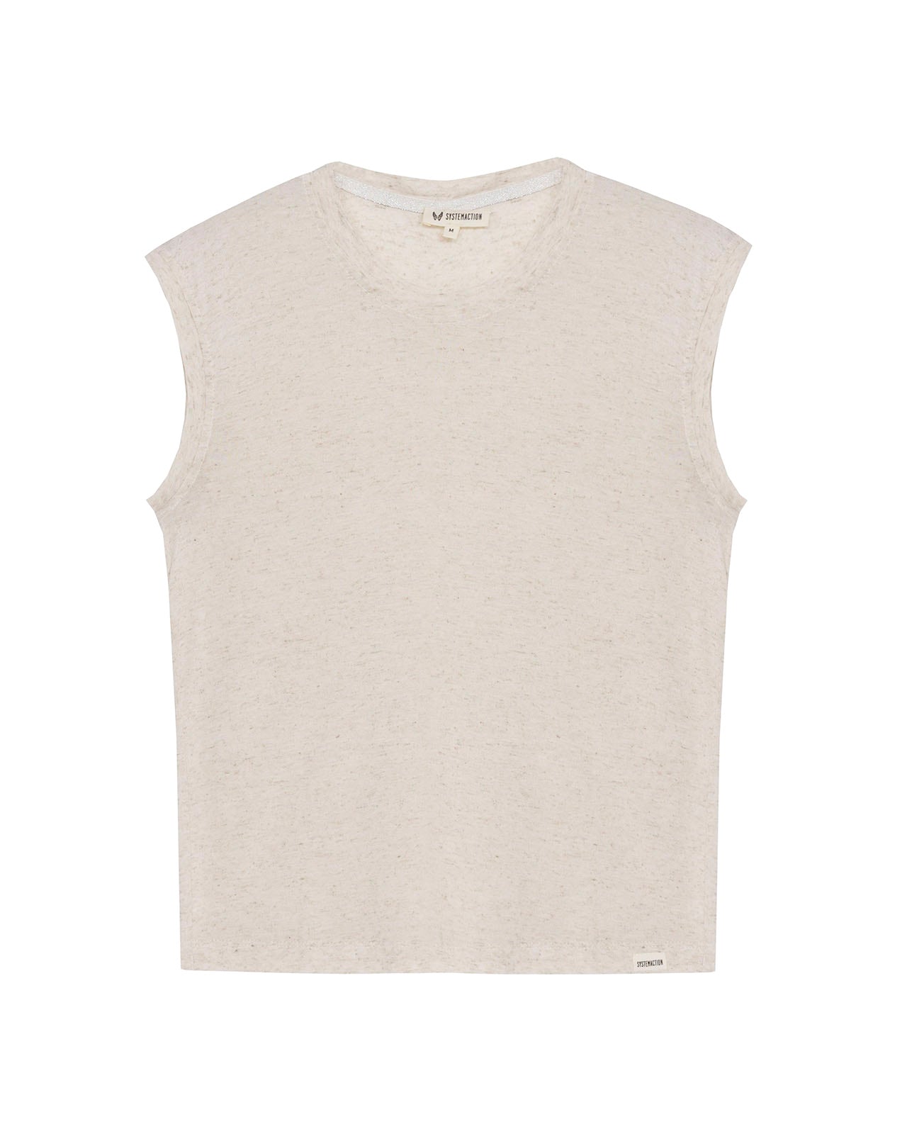 Camiseta lino efecto vigoré con tejido flamé