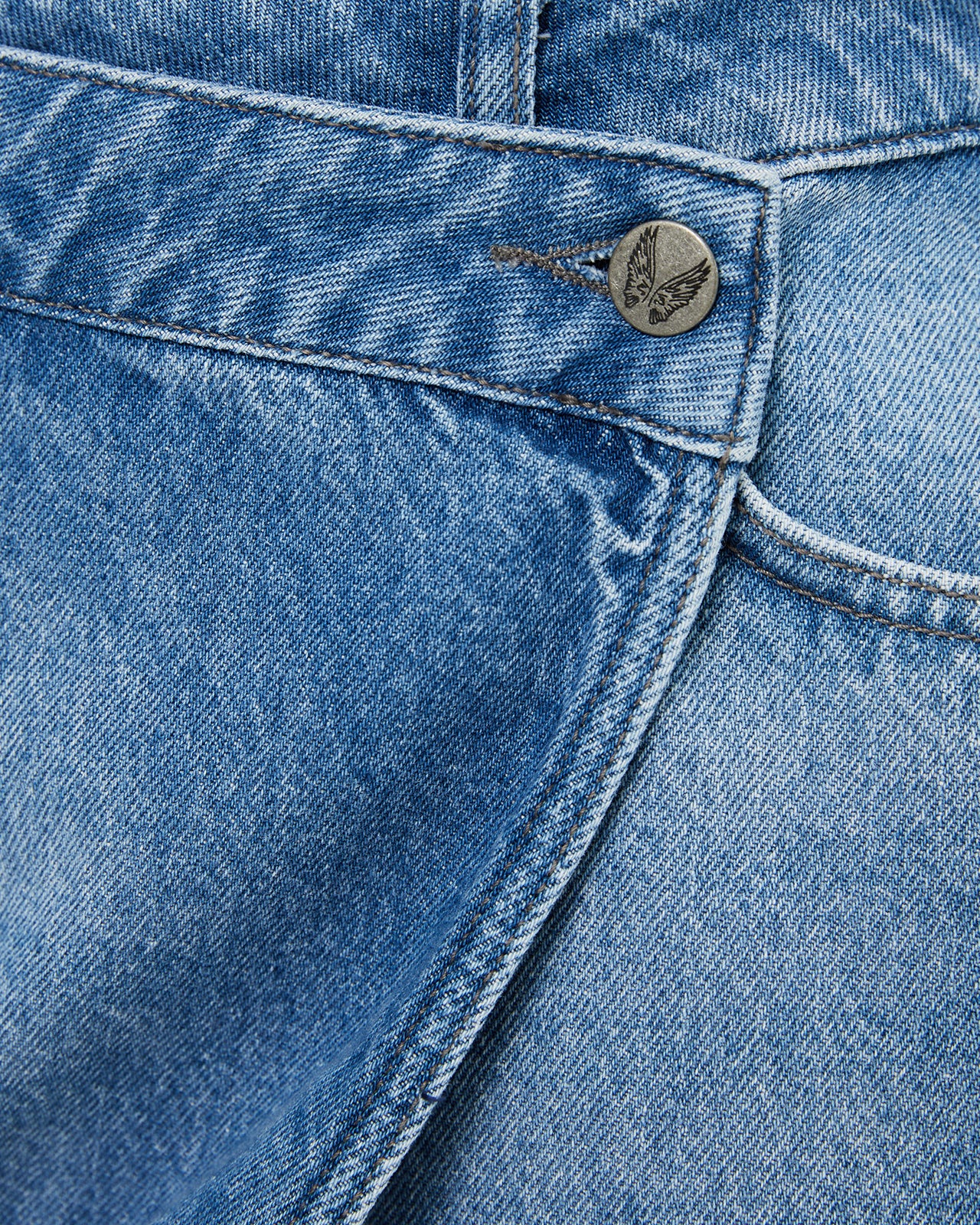 Falda denim corta