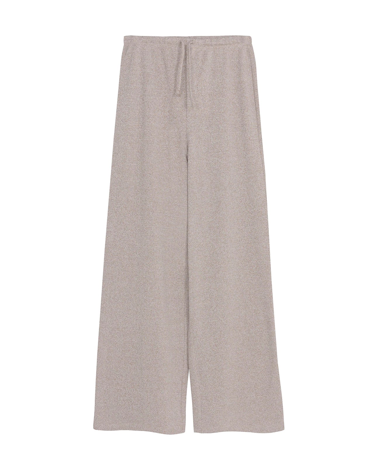 Pantalón recto ancho con cordón en la cintura