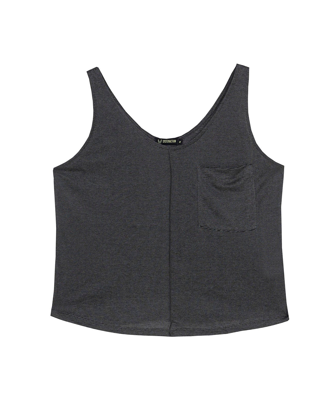 Top de tirantes tejido especial bolsillo plastrón delantero
