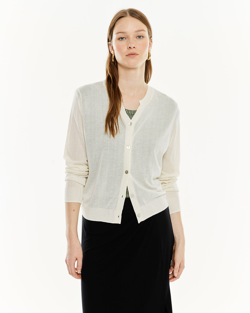 Cardigan cuello mao