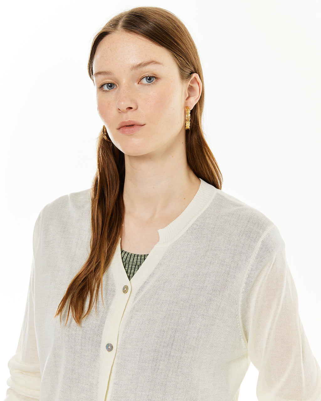 Cardigan cuello mao