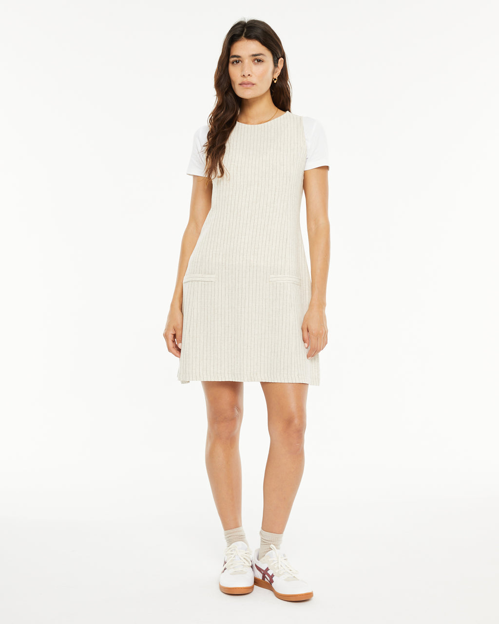 Vestido corto raya diplomática