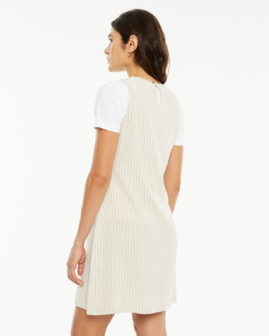 Vestido corto raya diplomática