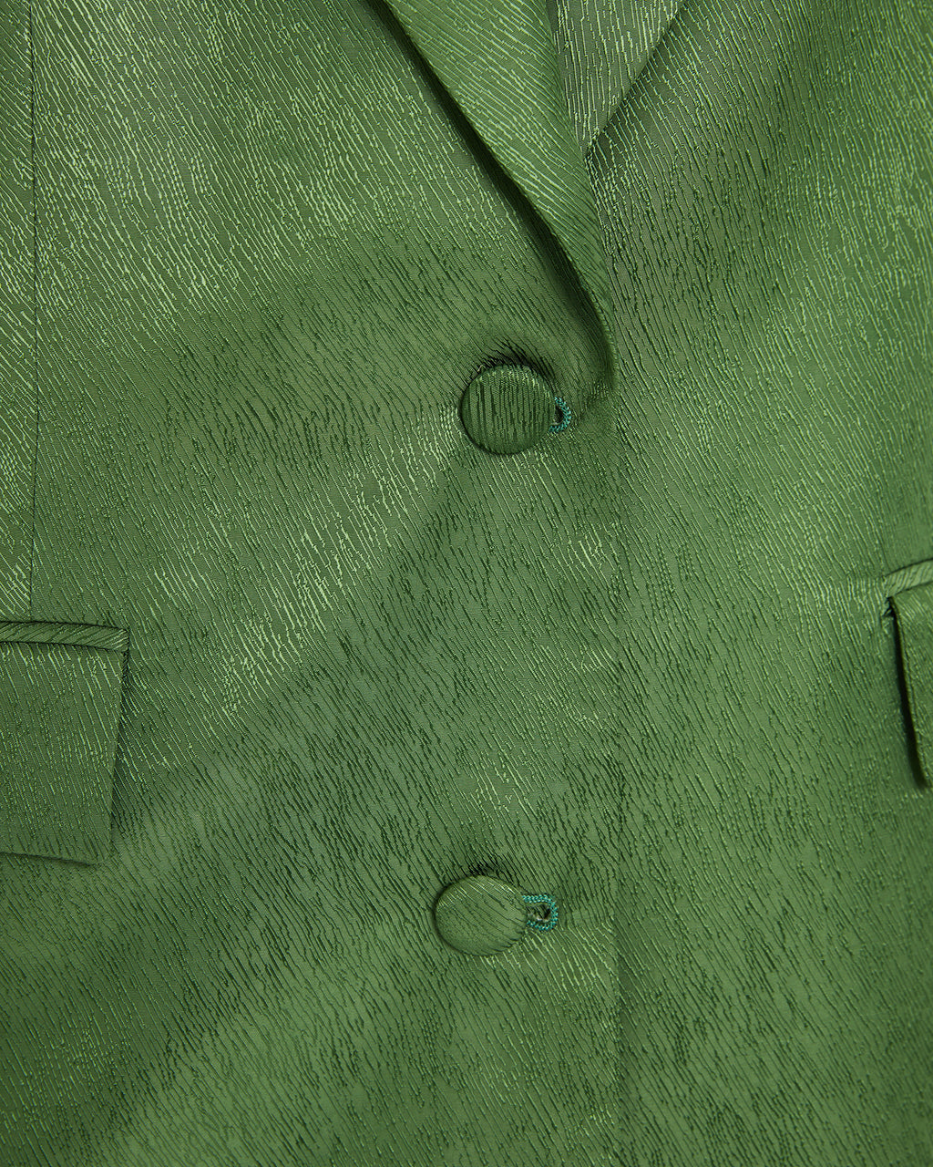Americana recta jacquard con cierre botones delanteros