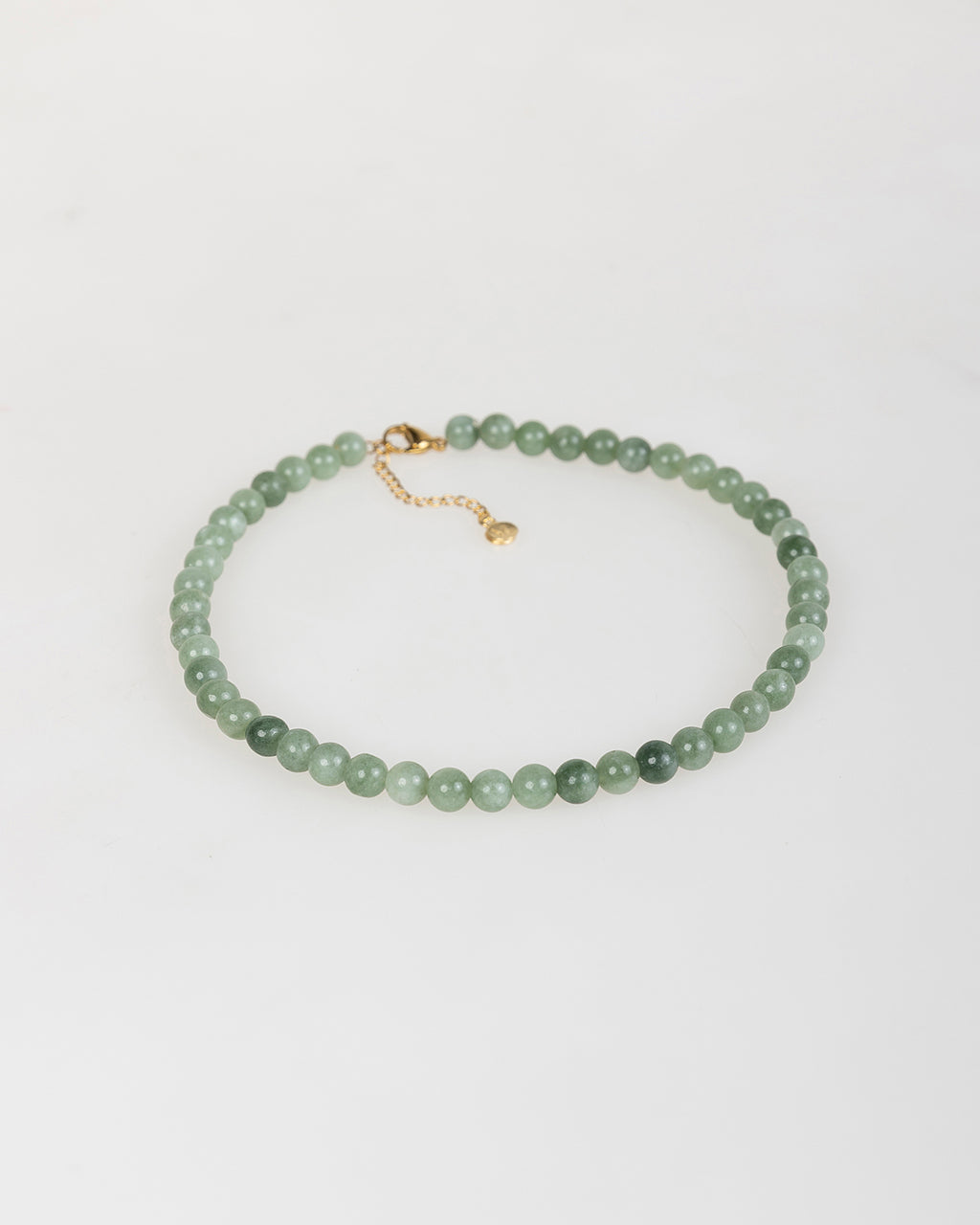 Collar de perlas verdes