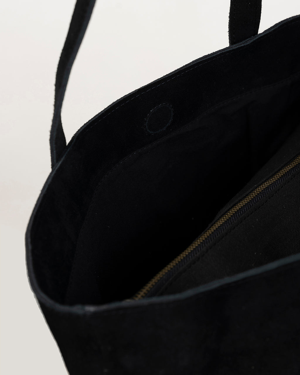 Bolso basico de ante en negro