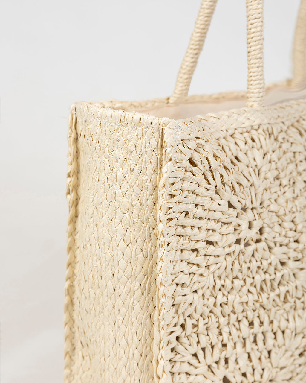 Bolso efecto crochet