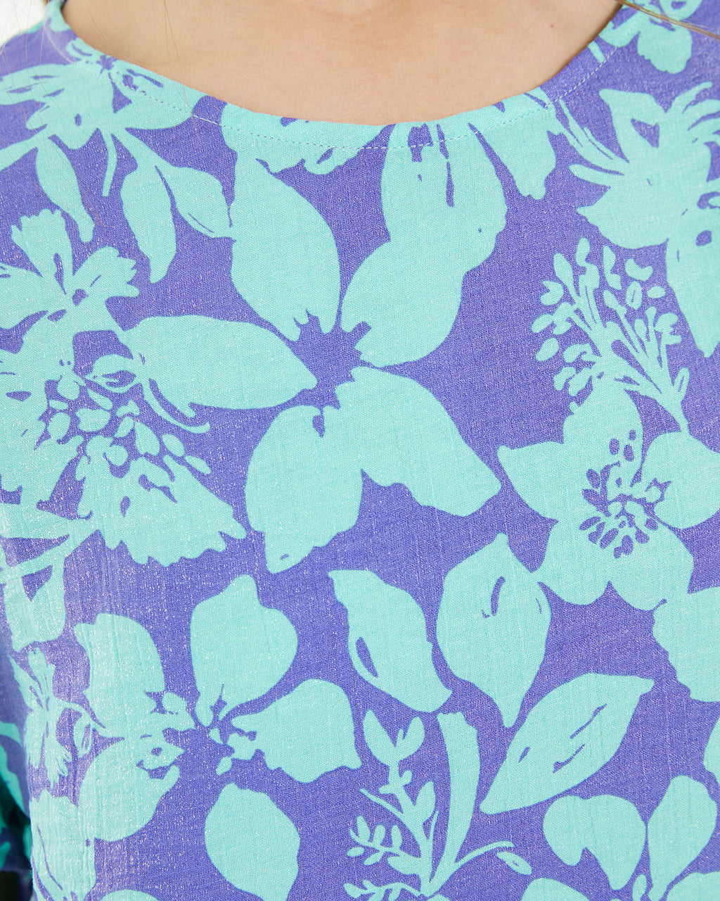 Camisa de manga corta estampado floral grande