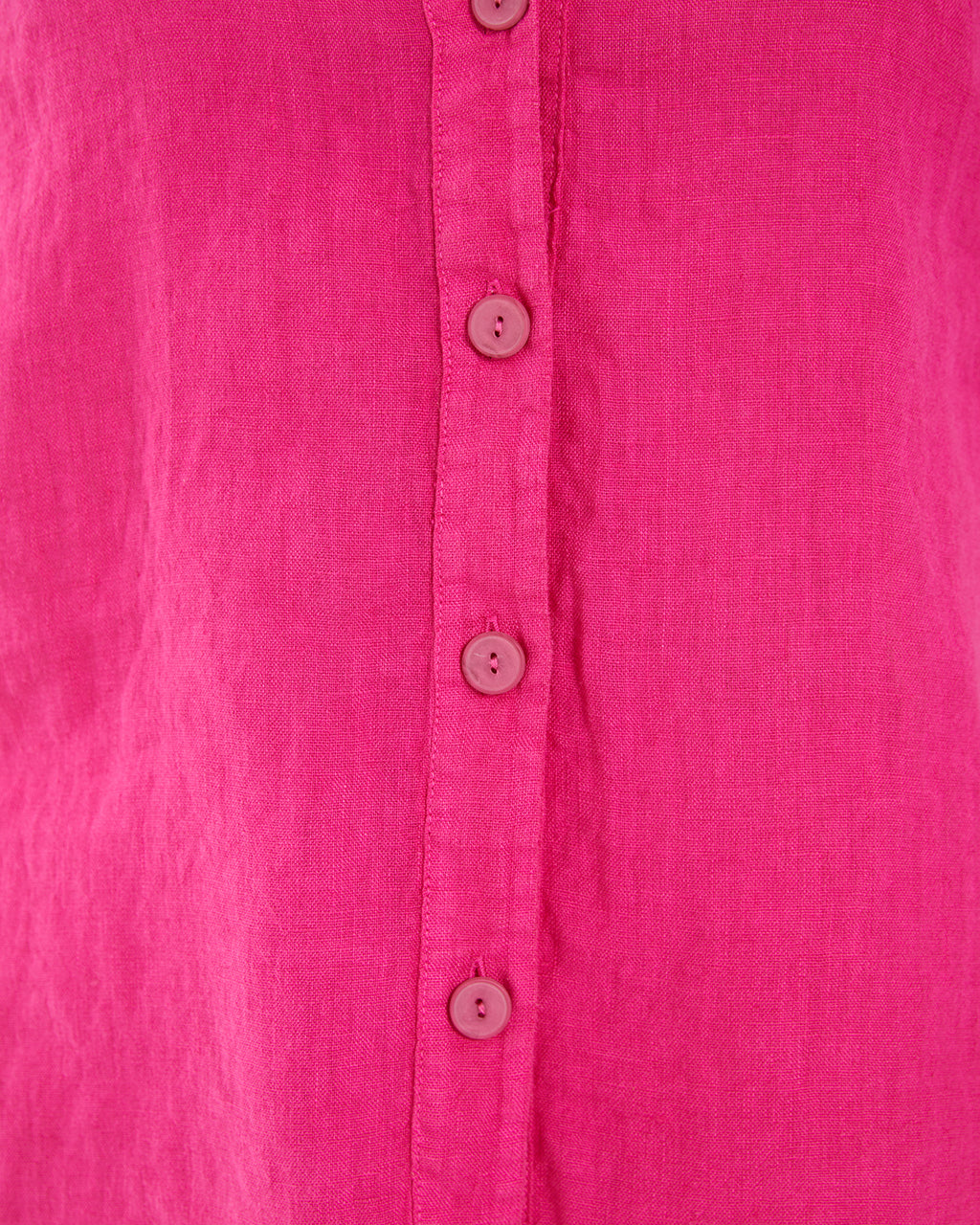 Camisa de lino de manga corta con escote camisero