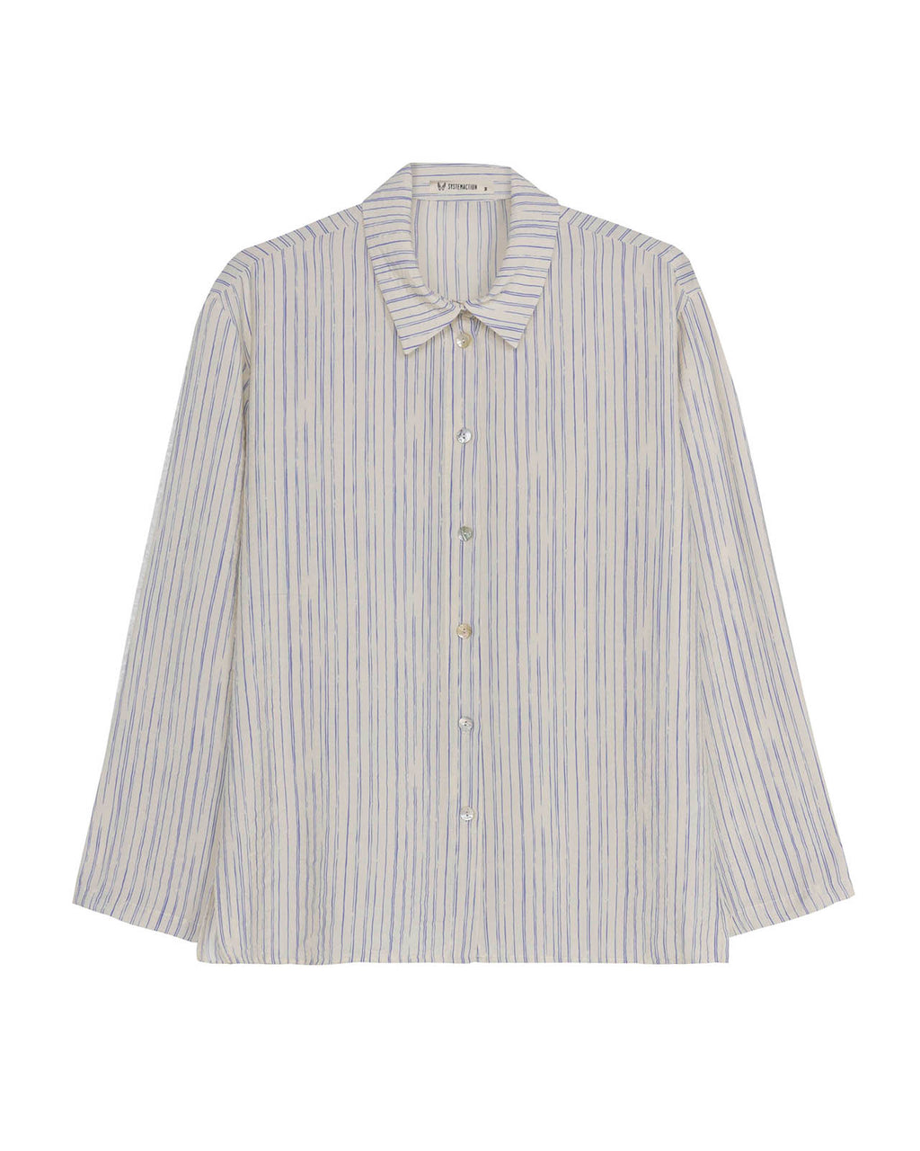 Camisa oversize de rayas de manga larga
