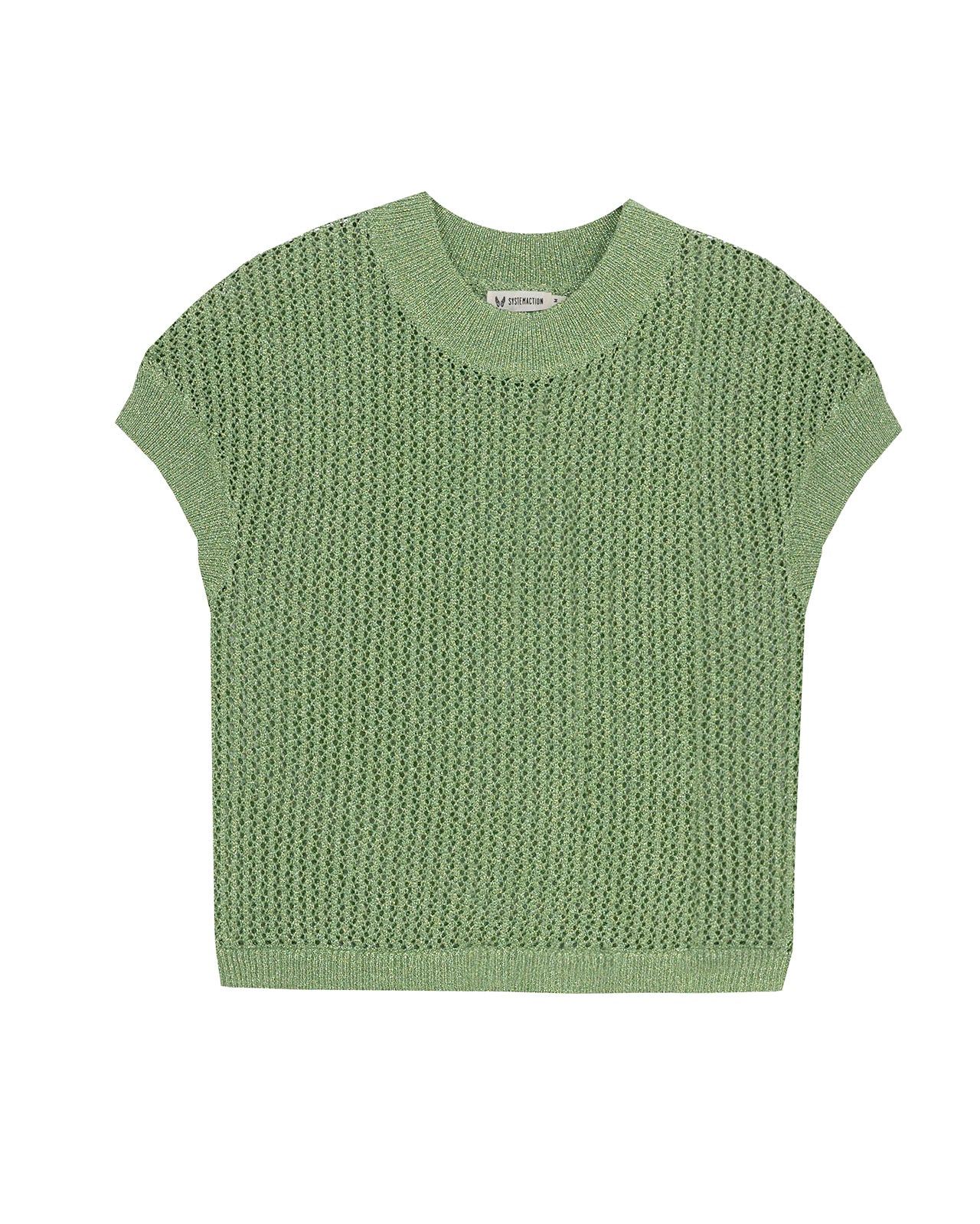 Jersey calado con punto de lúrex