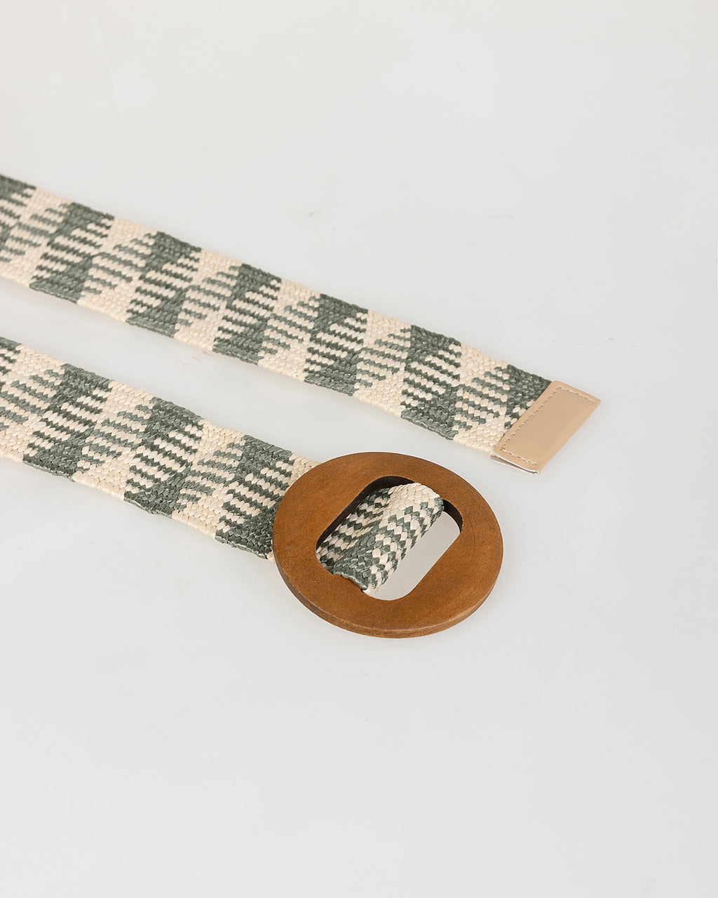 Cinturón elástico efecto jacquard