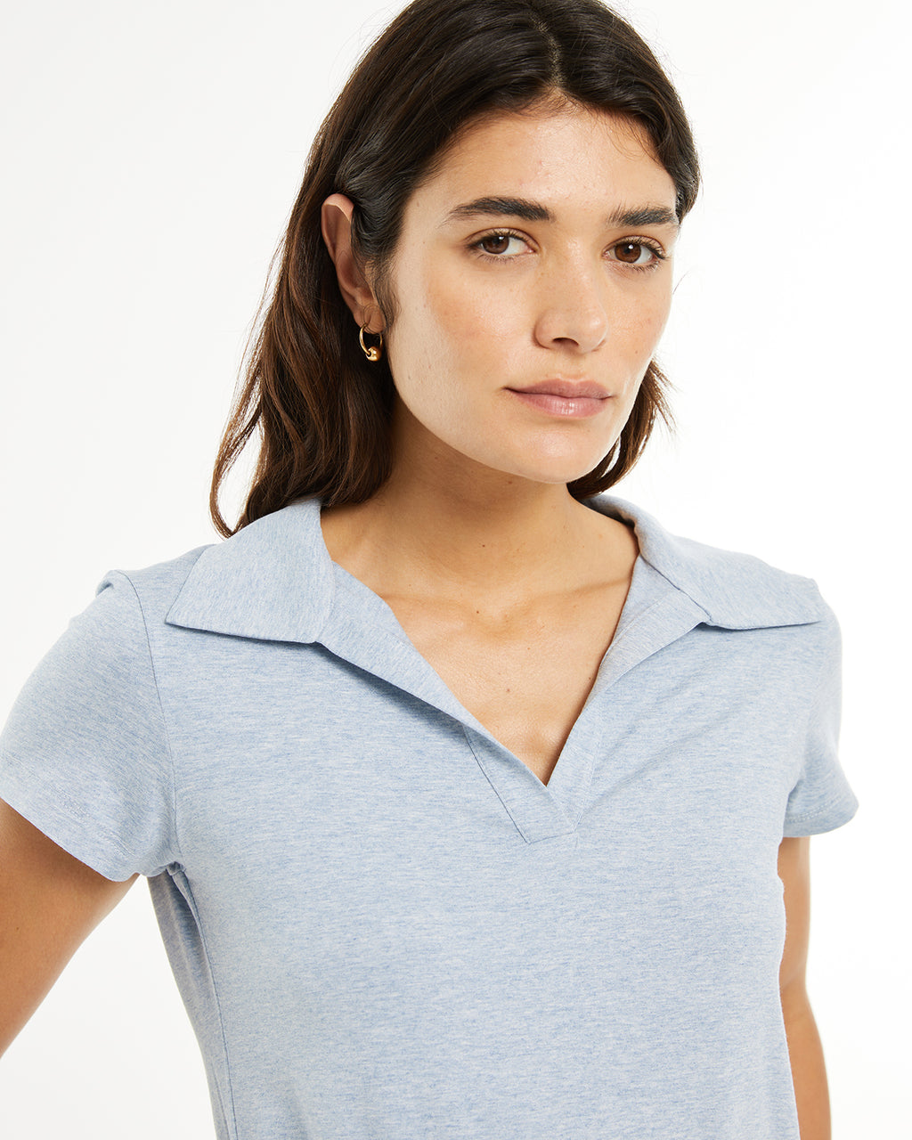 Camiseta manga corta cuello polo