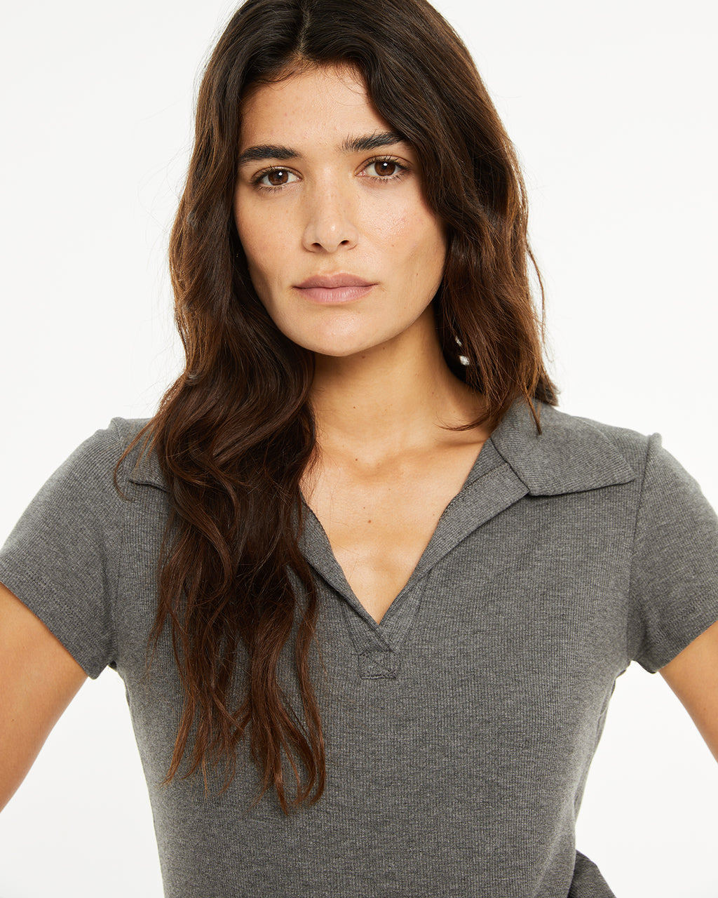 Camiseta manga corta cuello polo