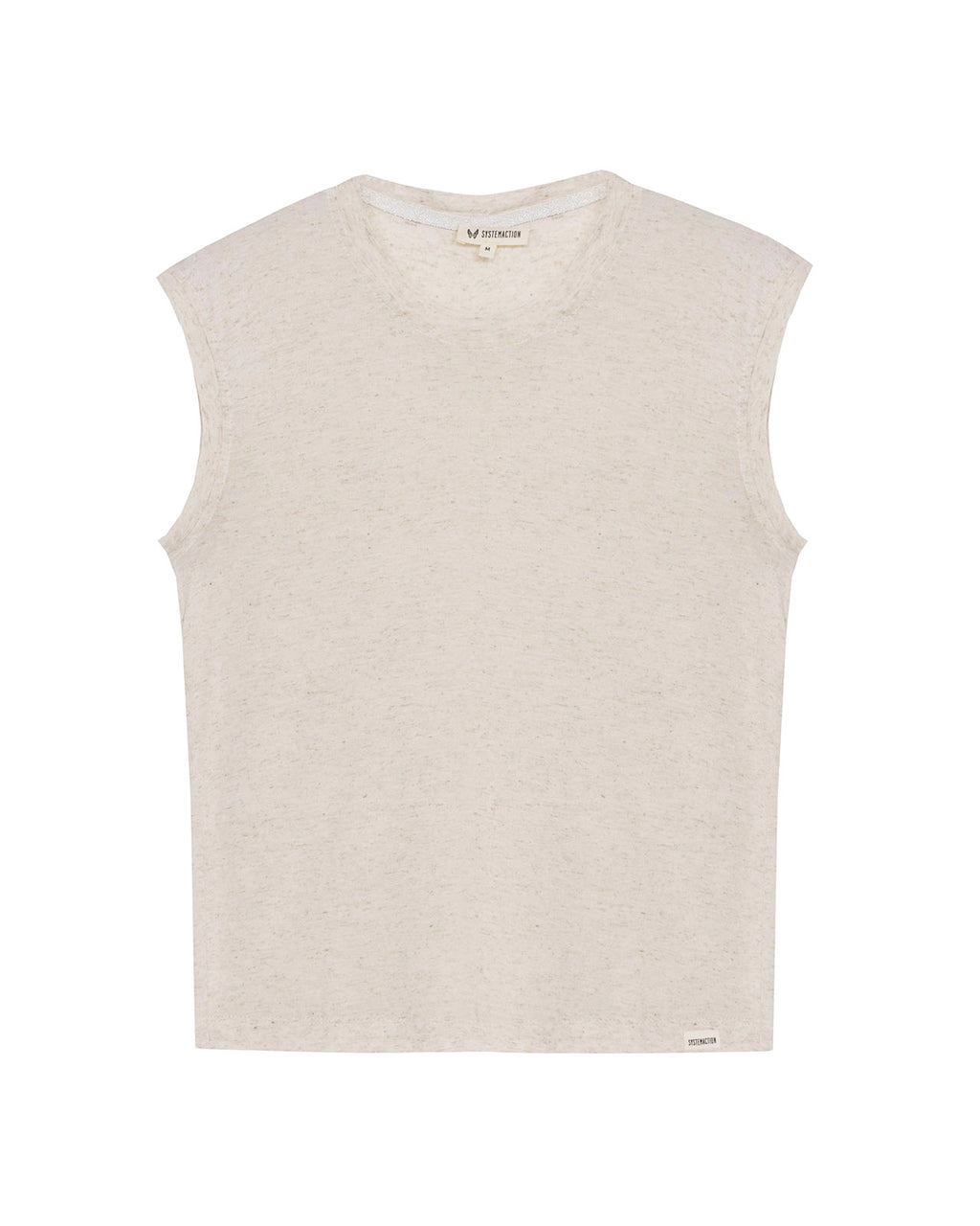 Camiseta lino efecto vigoré con tejido flamé