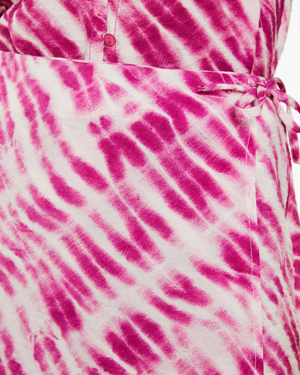 Falda corta tipo pareo estampado tie dye
