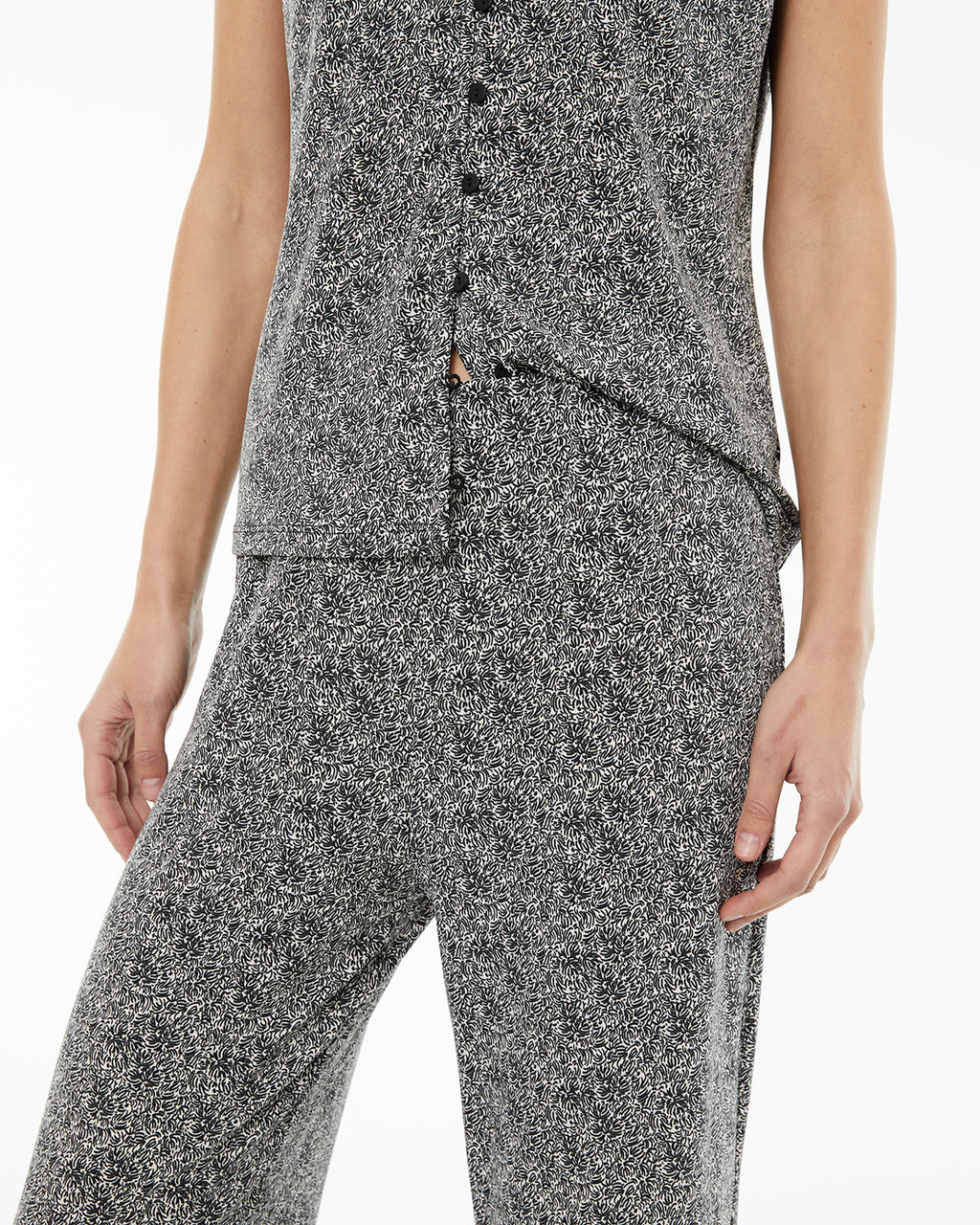 Pantalón confort estampado bicolor