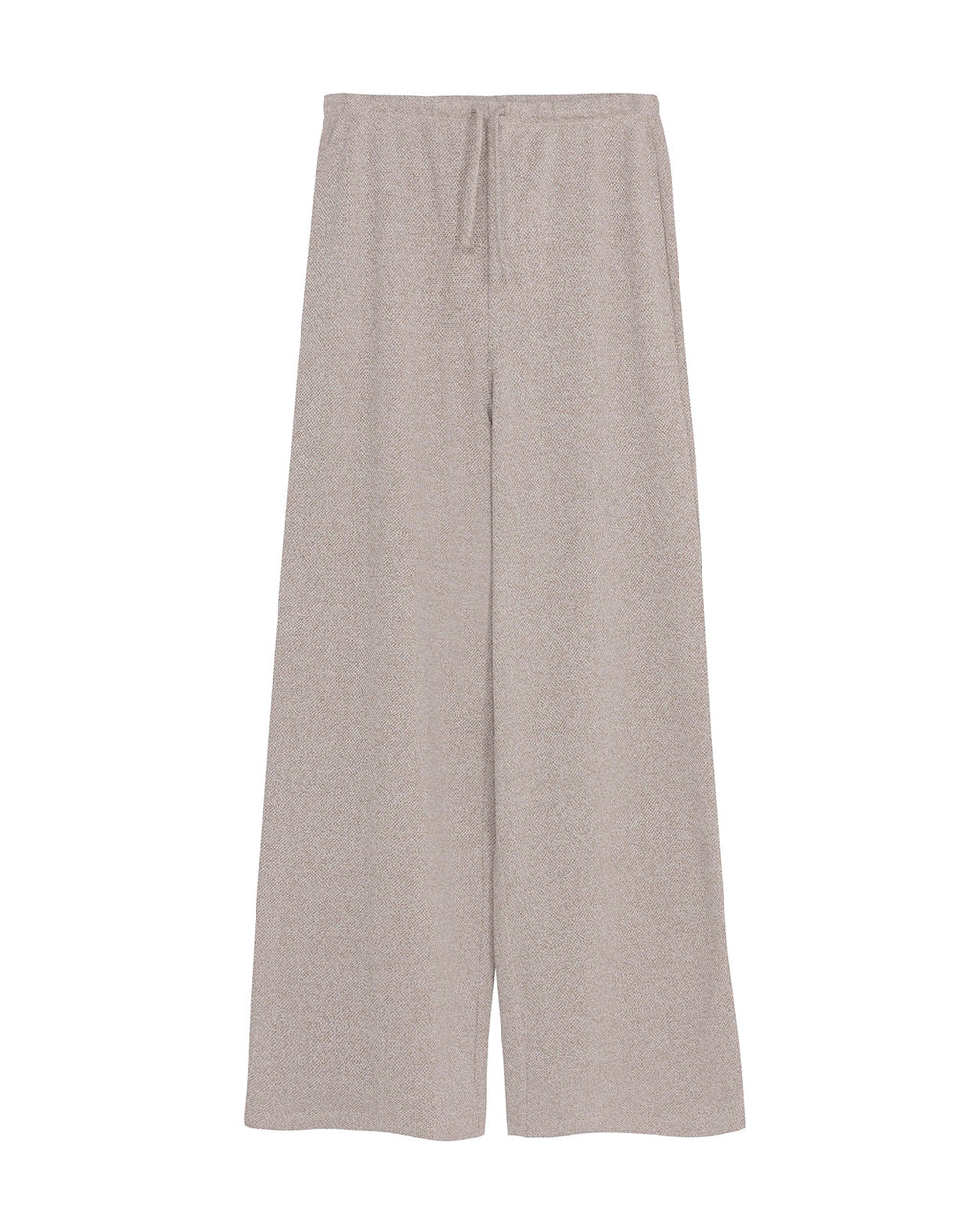 Pantalón recto ancho con cordón en la cintura