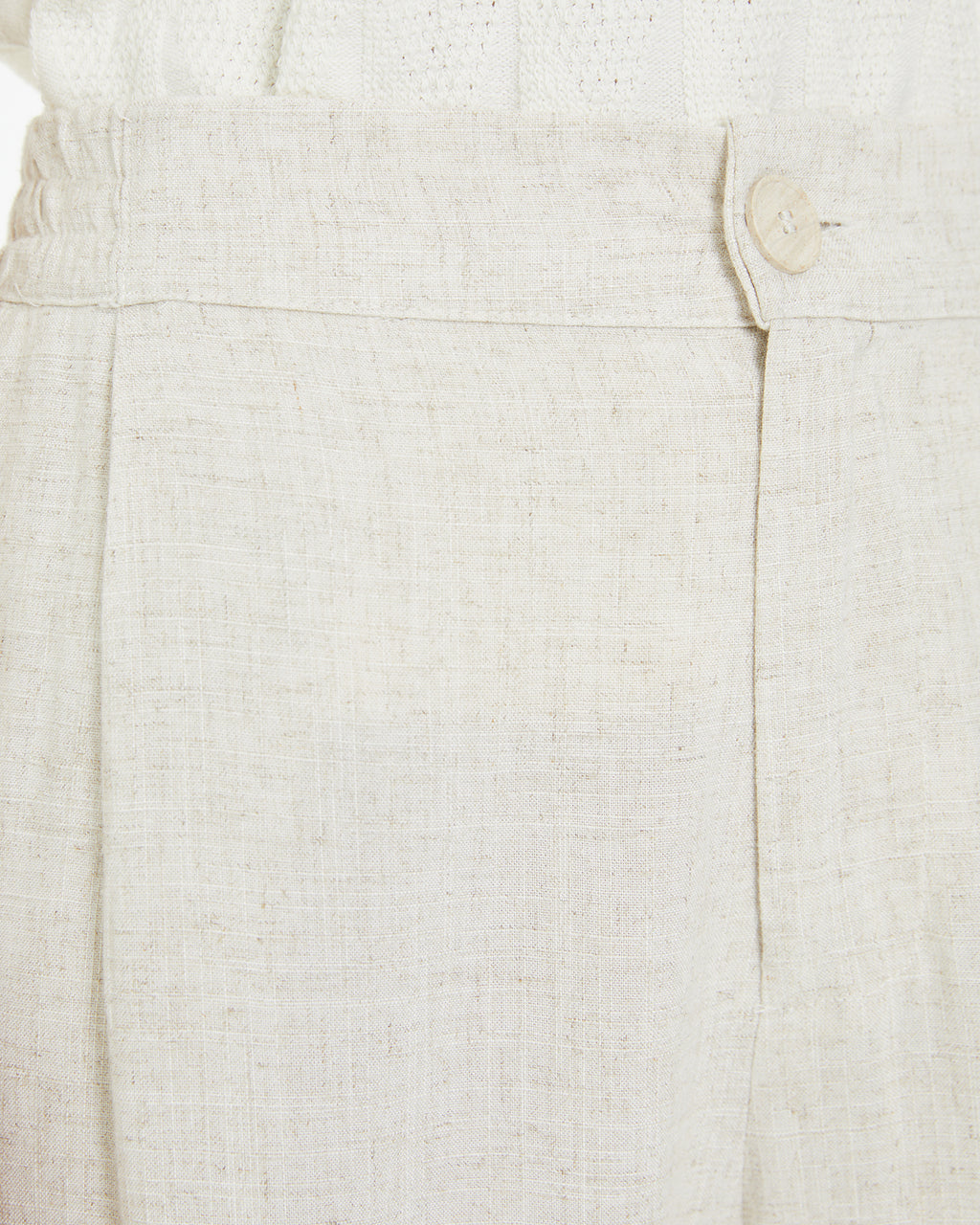 Pantalón recto con goma en cintura en espalda