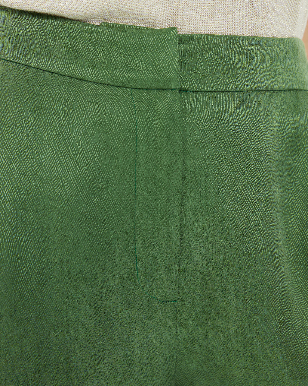 Pantalón palazzo tejido jaquard fluido
