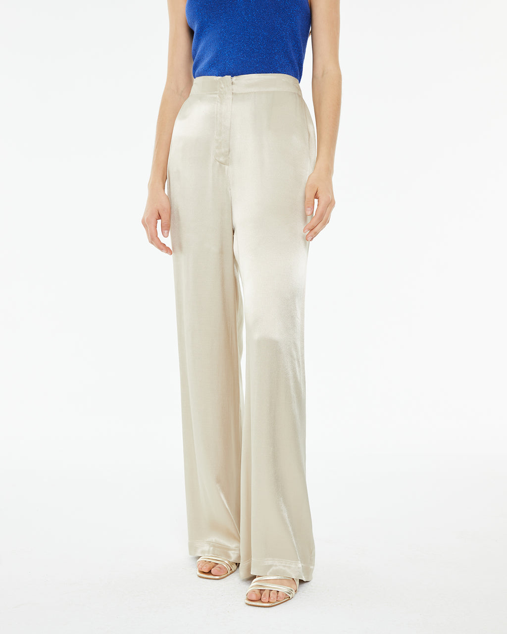 Pantalón palazzo fluido de viscosa