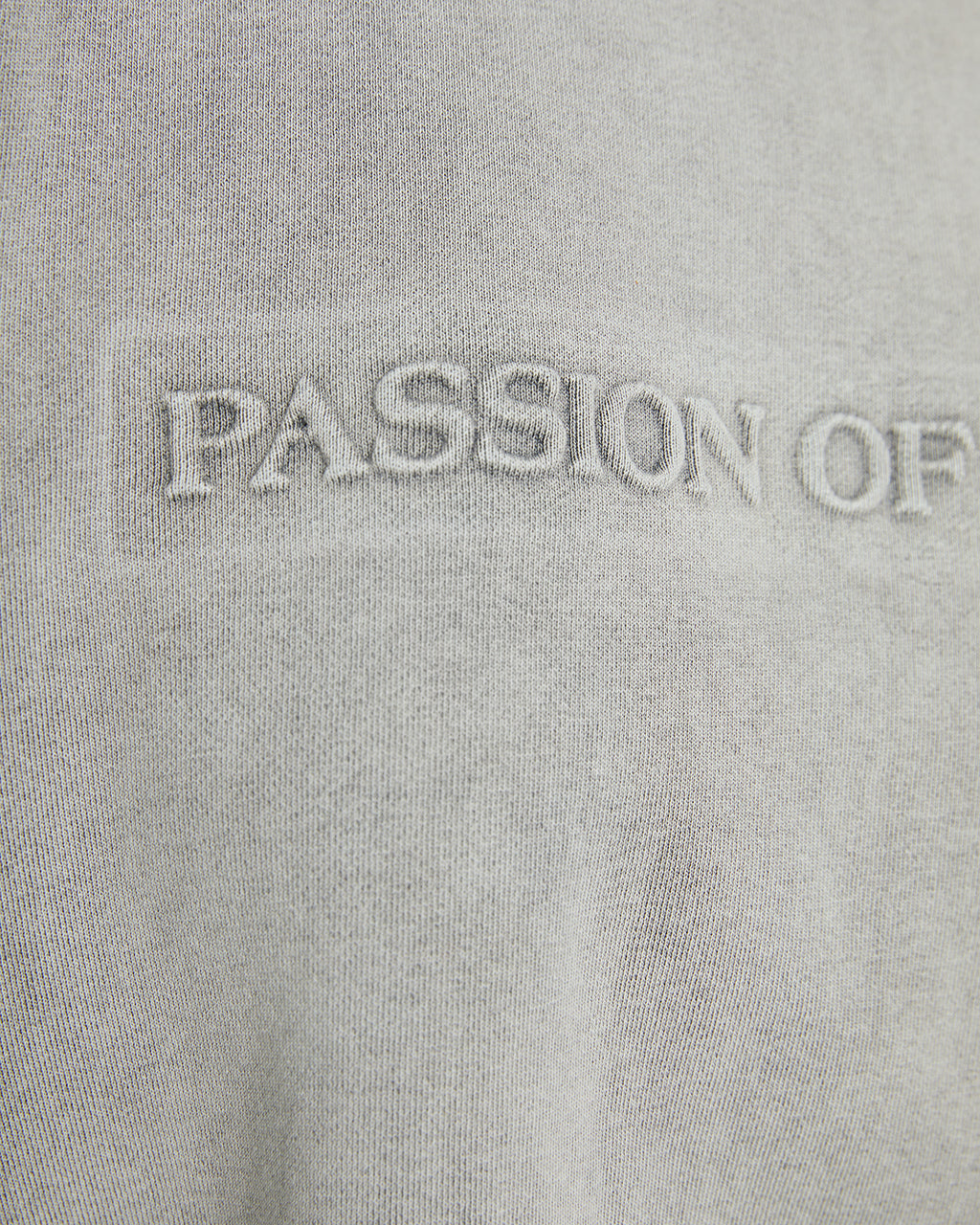 Sudadera de manga larga abullonada con frase en relieve