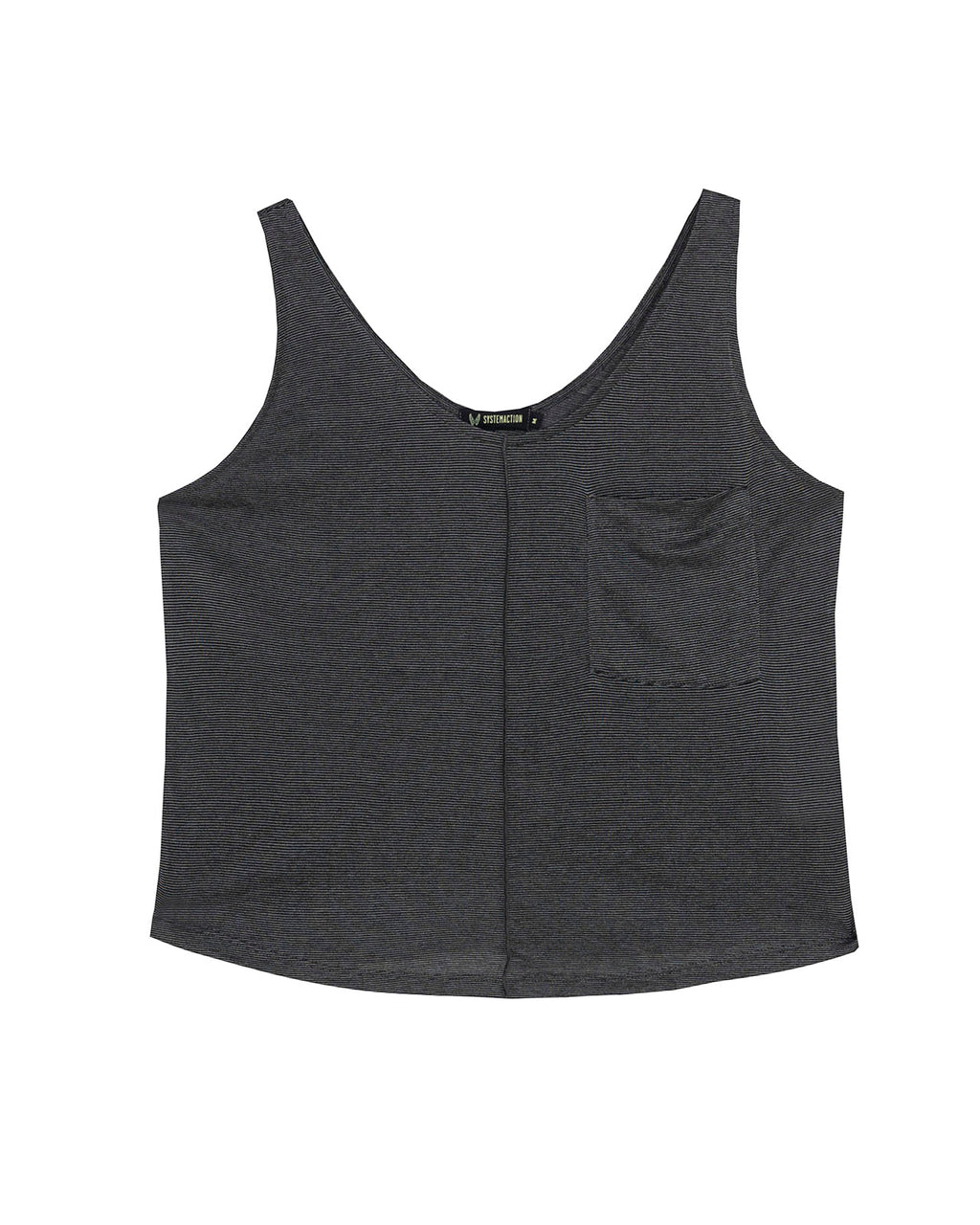 Top de tirantes tejido especial bolsillo plastrón delantero